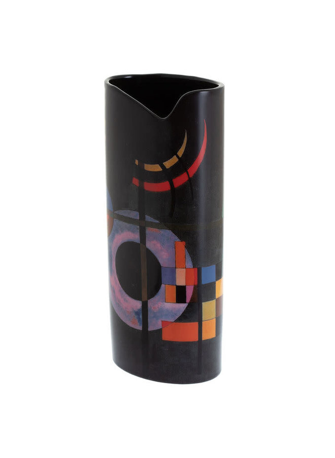 Gravitation by Kandinsky Silhouette Art Vase 072