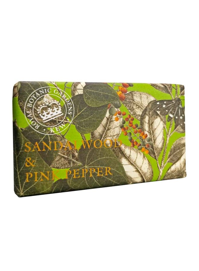 Kew Gardens Sandalwood & Pink Pepper 240 gm  Soap