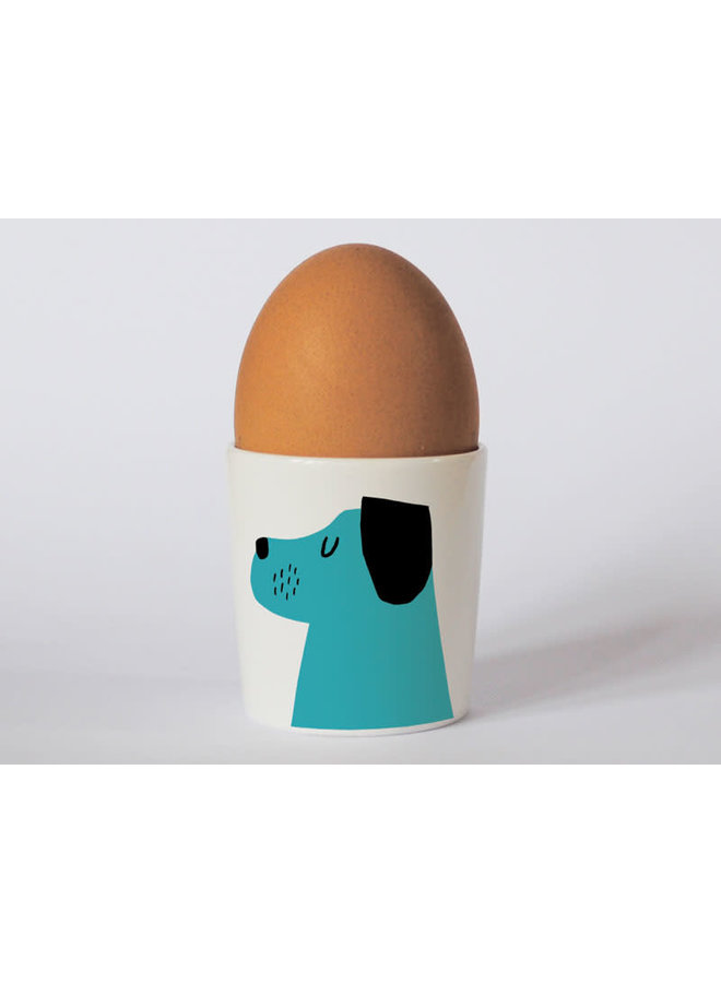 Happiness Dog Blue eggcup 73