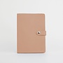 Coral and Orange Vegan Notebook with clasp lined paper 050