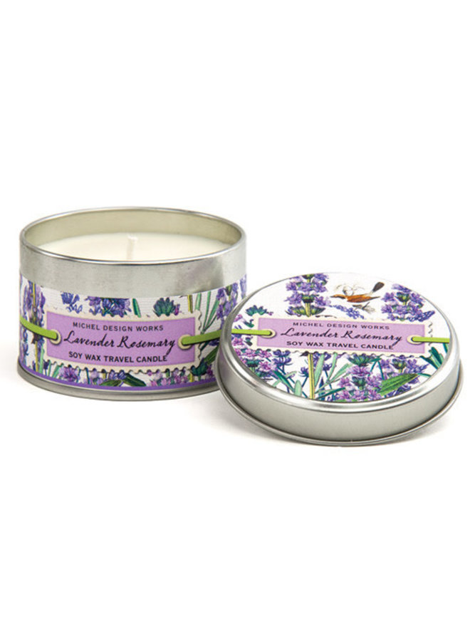 Lavender & Rosemary Travel Candle in a Tin