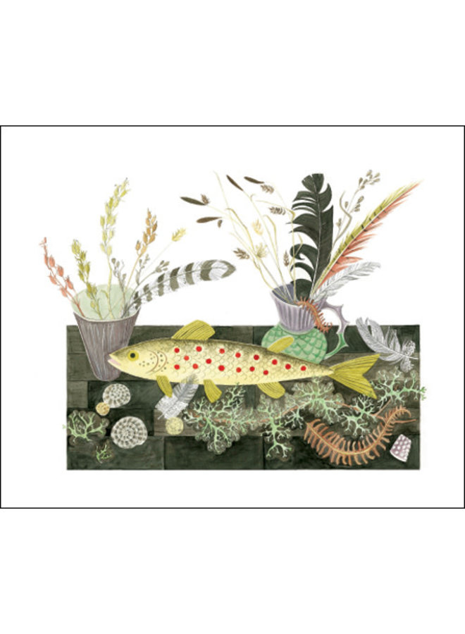 Tarjeta de pescado de Emily de Angie Lewin