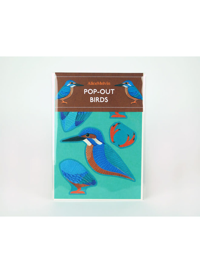 Kingfisher  Pop-Out card by Alice Melvin