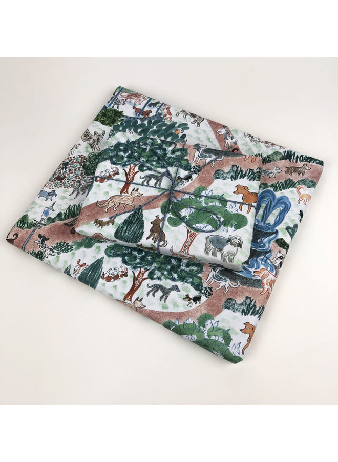 Dogs in the Park Gift Wrap by Emily Sutton