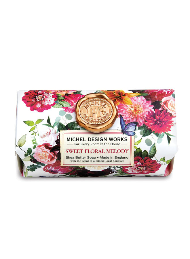 Sweet Floral Melody  Bath Shea  Soap Bar