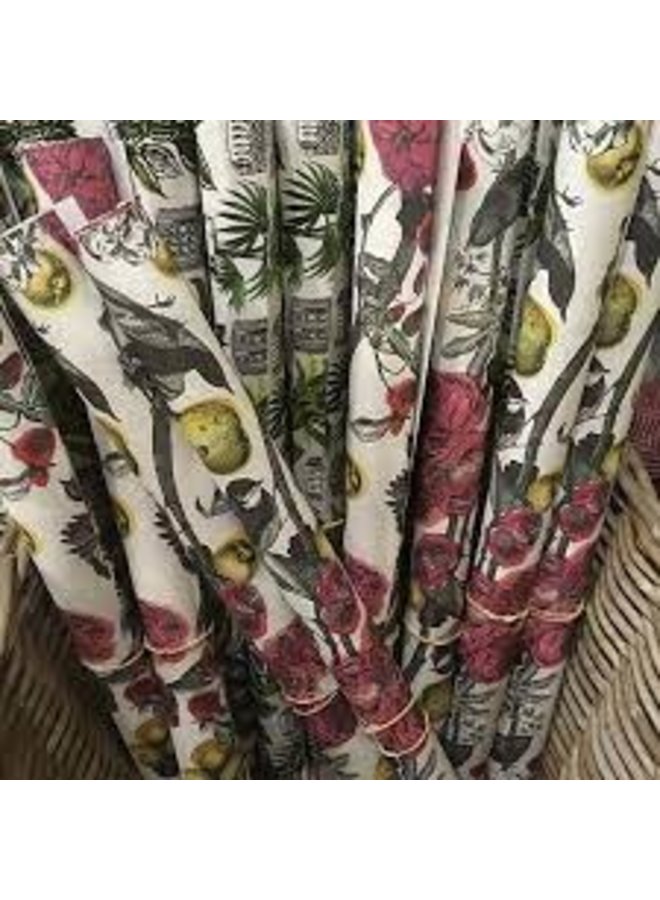 Garden Birds bright wrapping 24