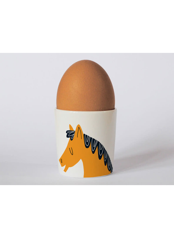 Countryside Horse Orange eggcup 184