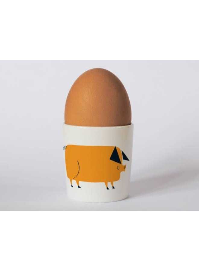 Countryside Pig Orange Eierbecher 187