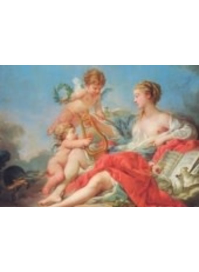 Allegory of Music by Boucher 180x 140mm Art Card