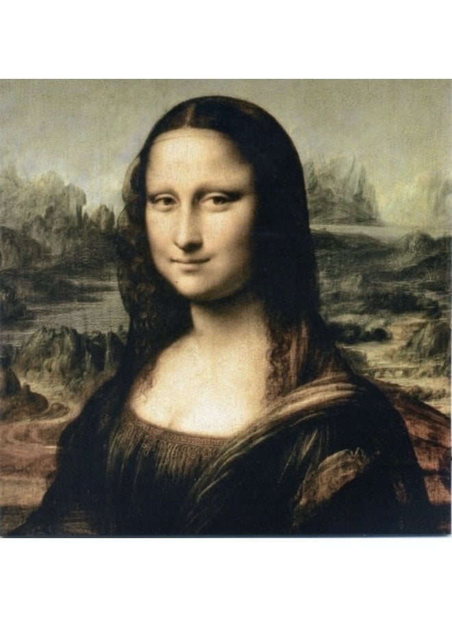 Mona Lisa by da Vinci 140x140mm card