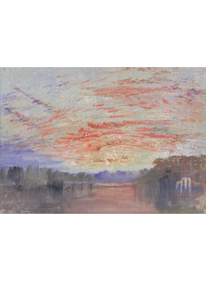 Sunset Over the Lake, Petworth by Turner 140 x 180mm card