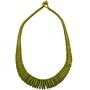 Lime Green Graduierte Coco Disc Halskette 071