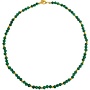 Malachite Green and Gold findings  necklace 084