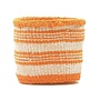 Sifa Orange Stripe Sisal Medium basket 46