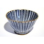 Olive Bowl Blue Pinstripe 9cm mini 21