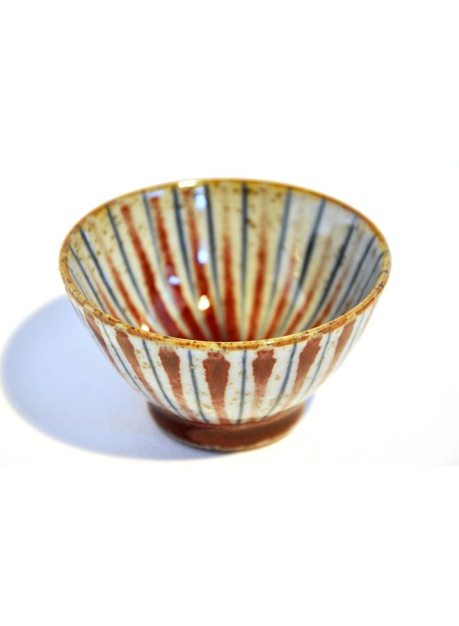 Olive Bowl Red Pinstripe 9cm mini 20