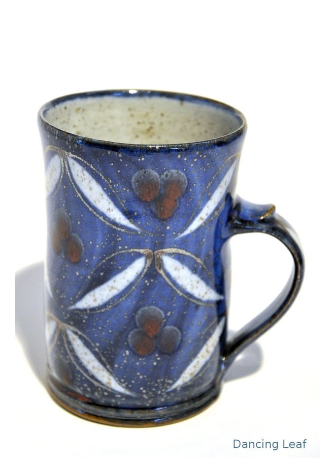 Dancing Leaf  Earthenware large Mug 02