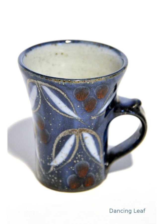 Dancing Leaf Earthenware small slim mug 14