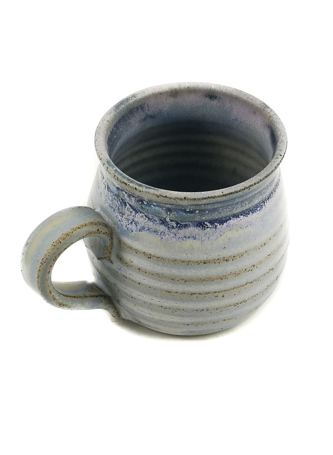 Blue Grey  Earthenware Mug 12