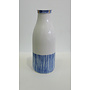 Blue Stripe Bottle with Gold Large 10