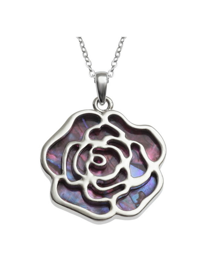 Collier Coquillage Paua Rose Rose