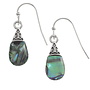 Pear DropI nlaid Paua shell  Drop Earrings T217