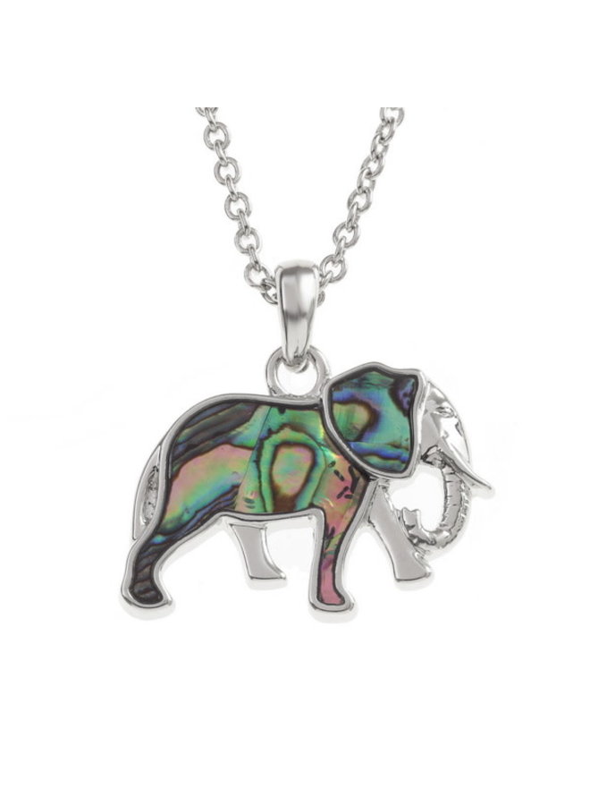 Elephant  Paua shell necklace