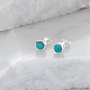 Turquoise and Sterling Silver Stud Earrings 74