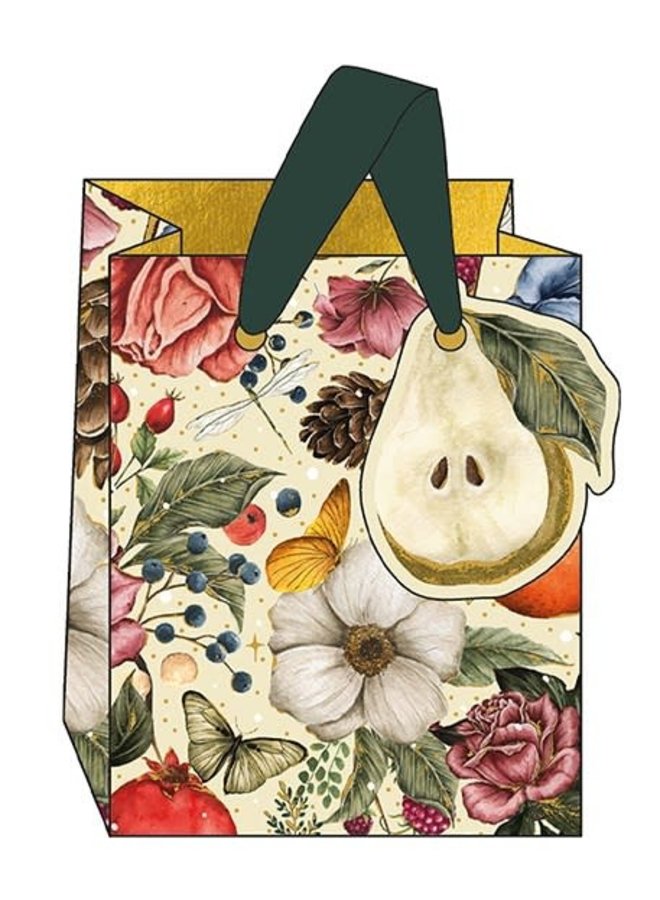 Decadence - pequeña bolsa de regalo con cintas y etiqueta