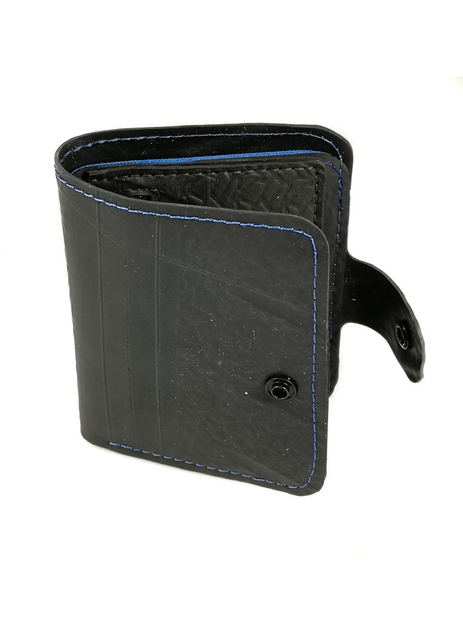 Бумажник с внутренней трубкой в стиле Бен с держателем для монет и карт на молнии Синий 66