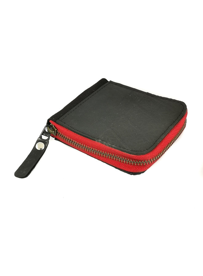 Zip wallet cards and coin compartment Toby Red