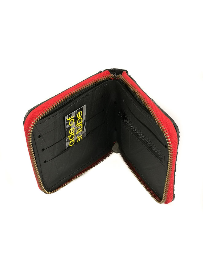 Zip wallet cards and coin compartment Toby Red