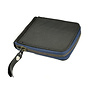 Cartera con cremallera para tarjetas y monedero Toby Blue 89
