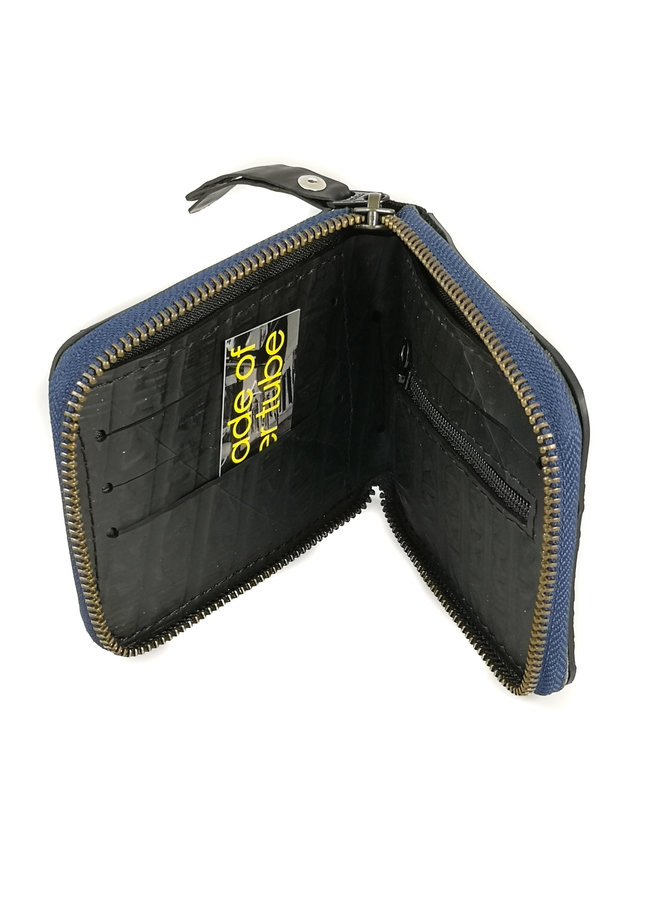 Zip wallet cards and coin compartment Toby Blue 89