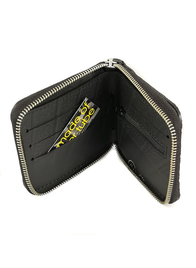 Zip wallet cards and coin compartment Toby Black