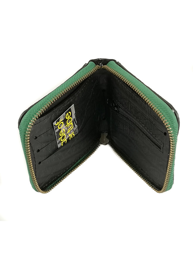 Zip wallet cards and coin compartment Toby Green