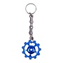 Keyring Bike Cog and chain Blue  86