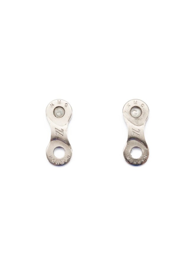 Stud earrings upcycled bike chain  Silver  88