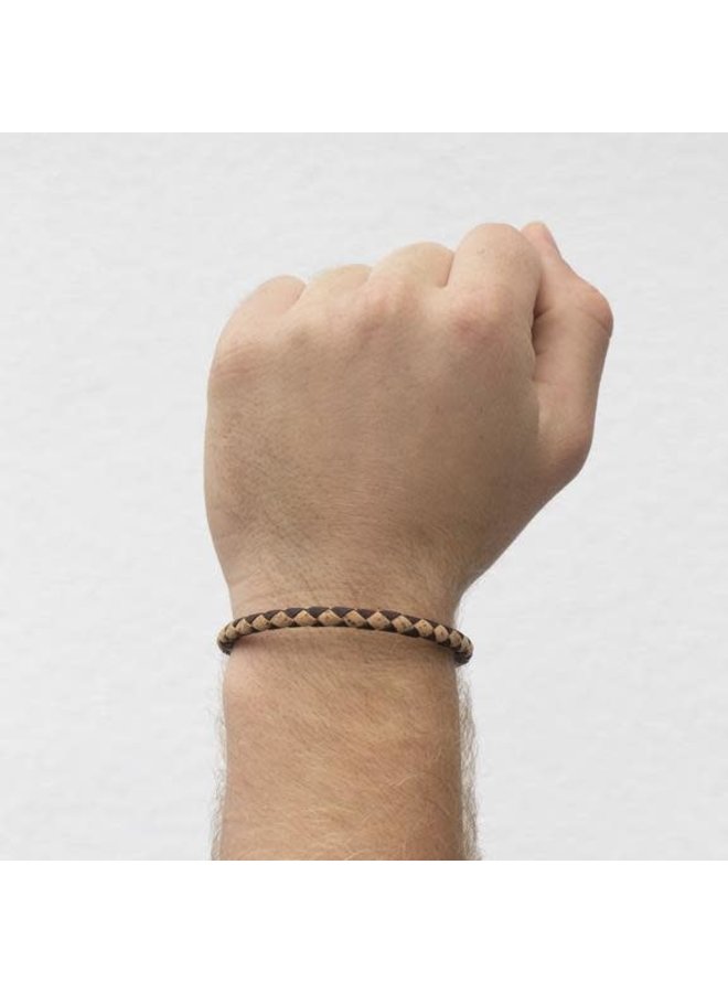 Bracelet Eco liège à torsade magnétique simple Petit 27