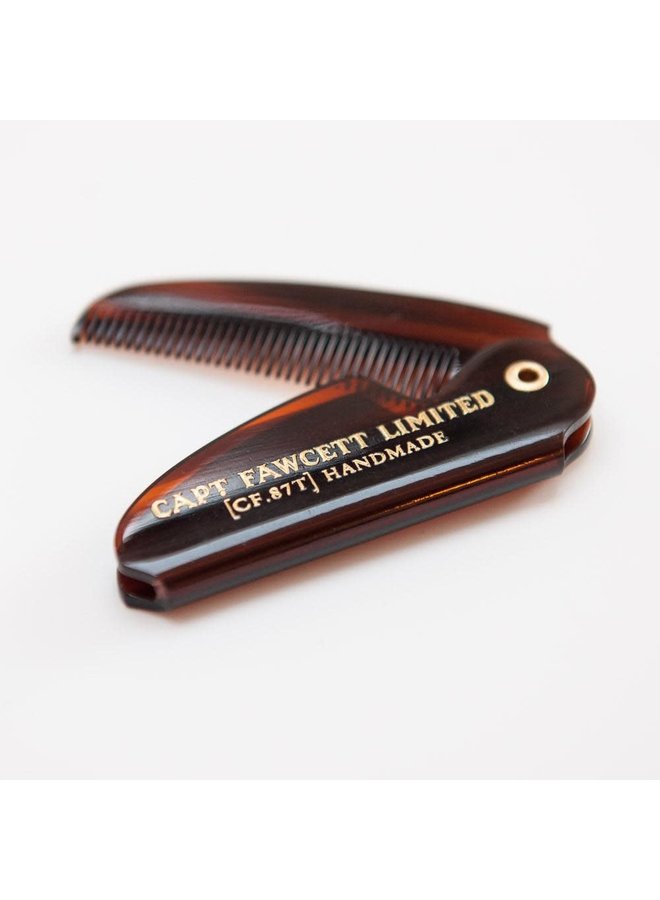 Peigne de poche pliant à moustache 09