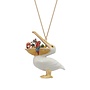 Collier Hungry Pelican peint à la main 105