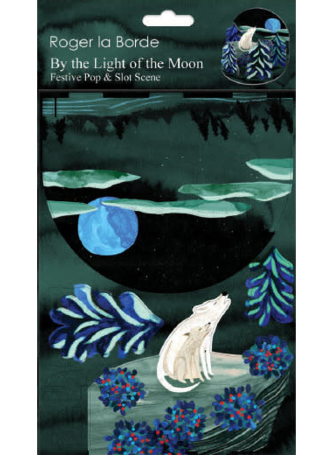 Par la lumière de la scène festive de la lune