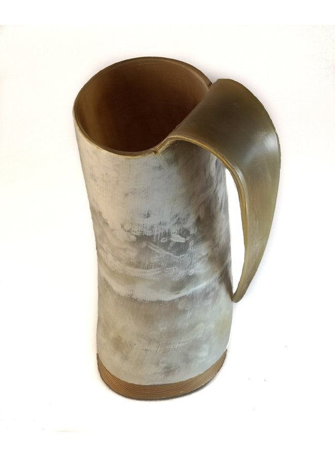 Dricka Flagon Polerat Horn Stor 66