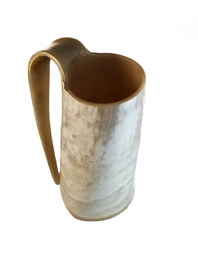 Dricka Flagon Polerat Horn Stor 66