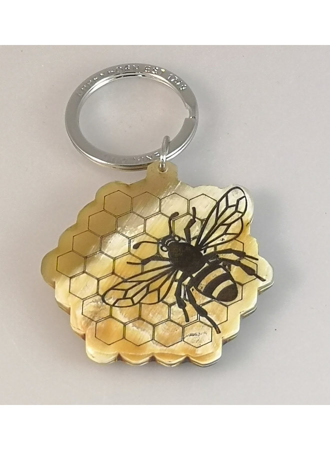 Bee on Honeycomb Schlüsselanhänger Oxhorn 81