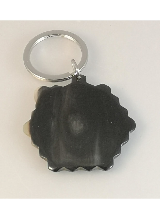Bee on Honeycomb Key Ring Oxhorn  82