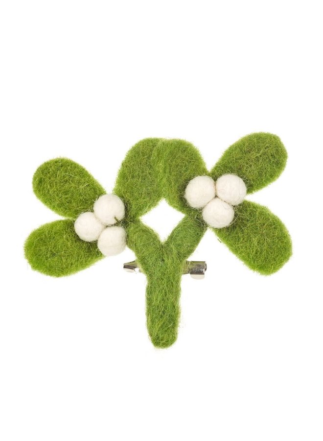 Mistletoe Felt Christmas Brooch 34