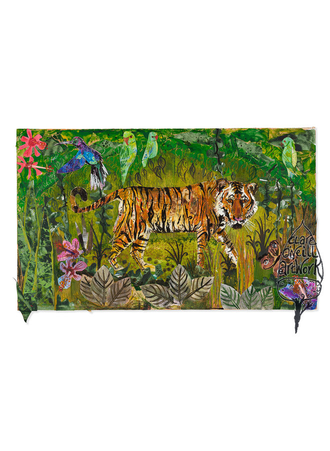 Tiger and the Parakeets Giclee print 12
