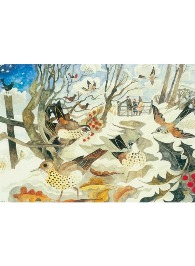 A Winters Lane by Michael Coulter  x5  Charity Xmas cards 180x140mm