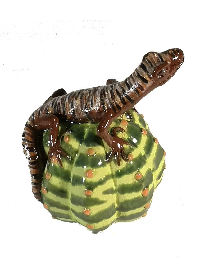 Sand Lizard on Cacti small 39